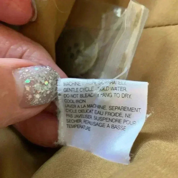 Proportion  Petite Light Brown Faux Suede Blazer, two front pockets, - Picture 7 of 8